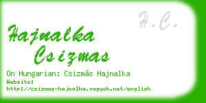 hajnalka csizmas business card